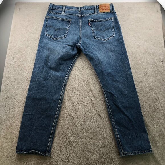 Levi's Mens Jeans Size 38x32 502 Slim Straight Classic Casual Blue Denim Pockets - Picture 13 of 13